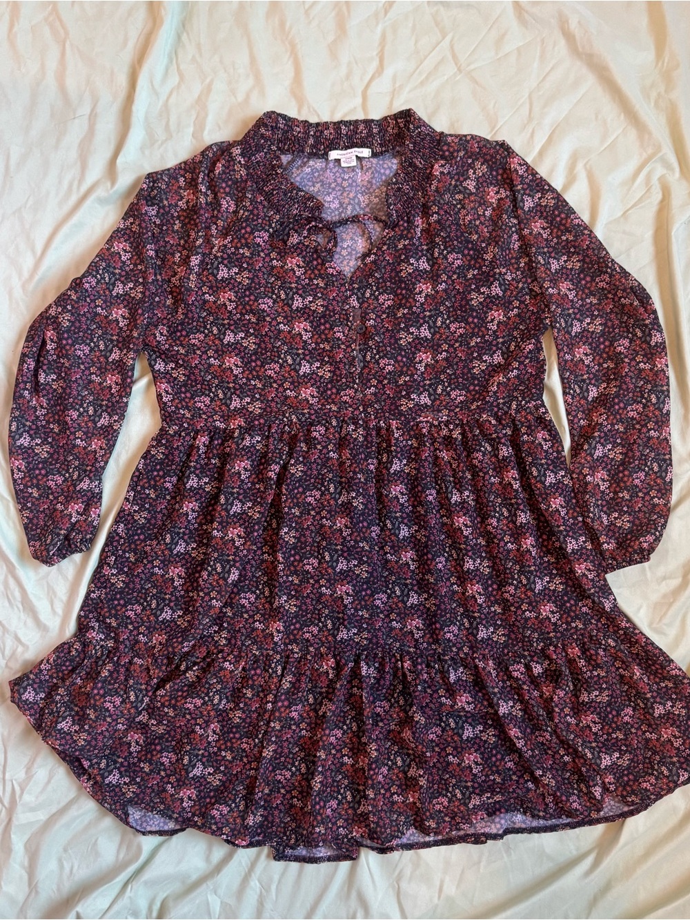 American Eagle long sleeve floral fall dress
